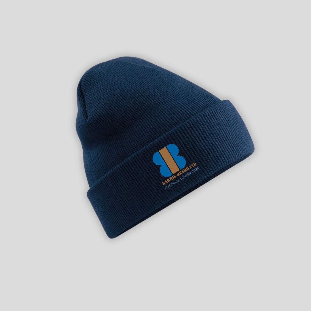 Barrie Beard Navy Beanie