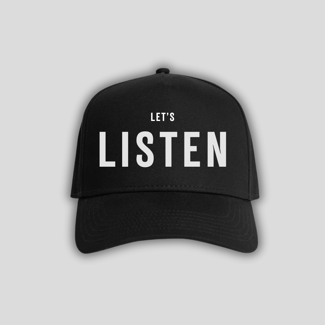 TTT Lets Listen Black Cap (Staff)