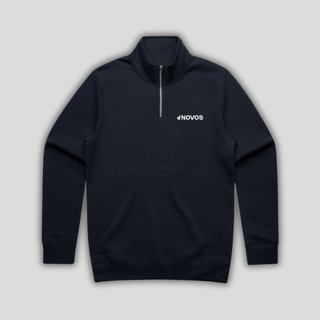NOVOS Mens 1/4 Zip Navy