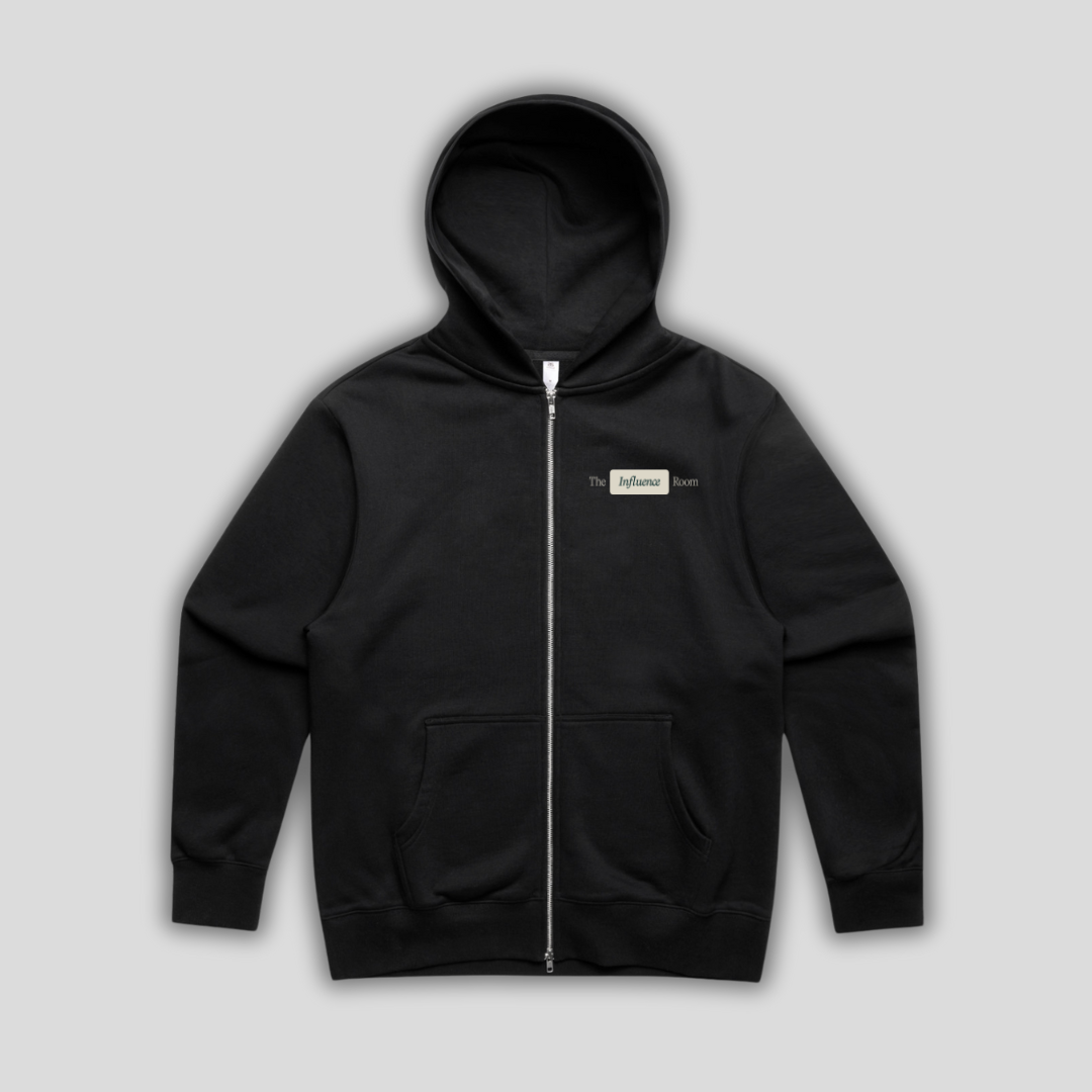 The Influence Room Heavy Zip Hood Black