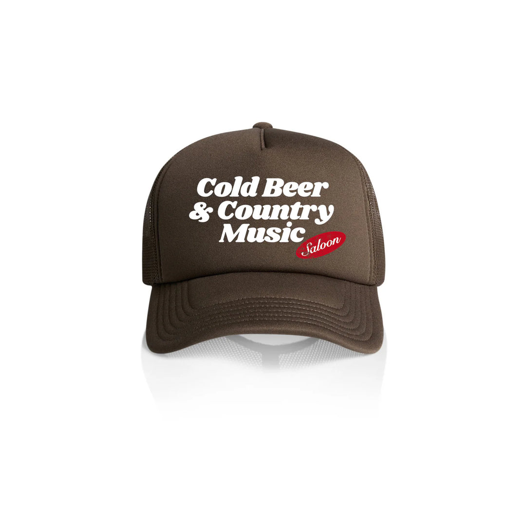 Cold Beer & Country Music Brown Cap