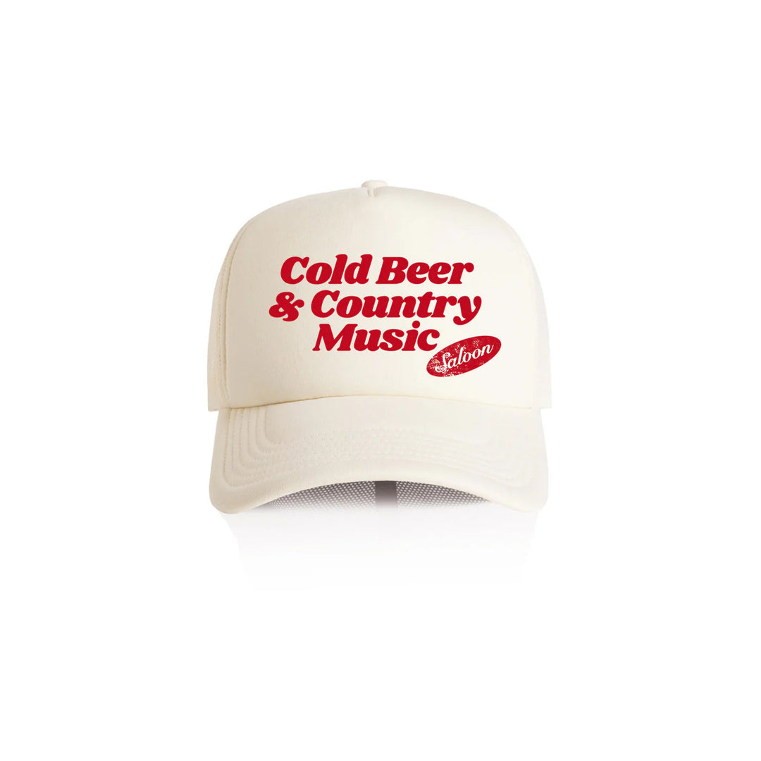 Cold Beer & Country Music Ecru Cap