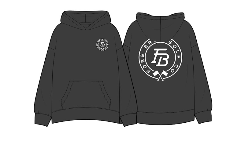 Crest Hoodie Black