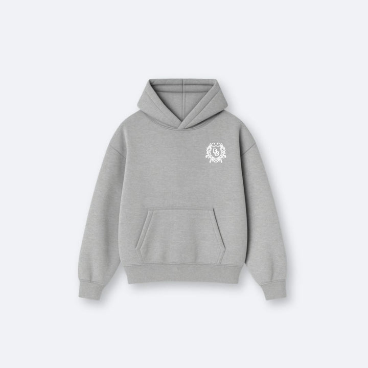 Dad-EO Crest Grey Hoodie