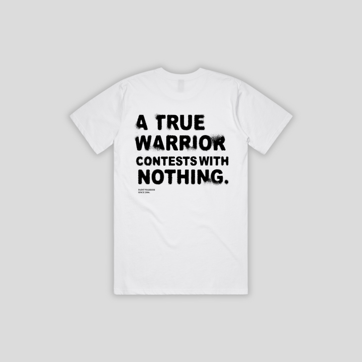 A True Warrior White T-Shirt