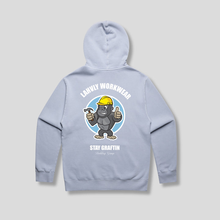 Lahvly Workwear Faded Blue Hood
