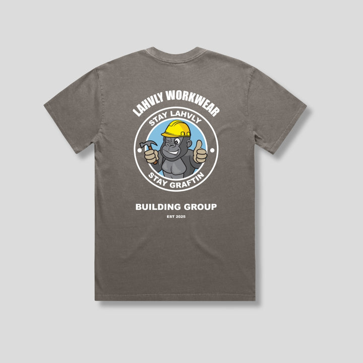 Lahvly Workwear Faded Grey T-Shirt