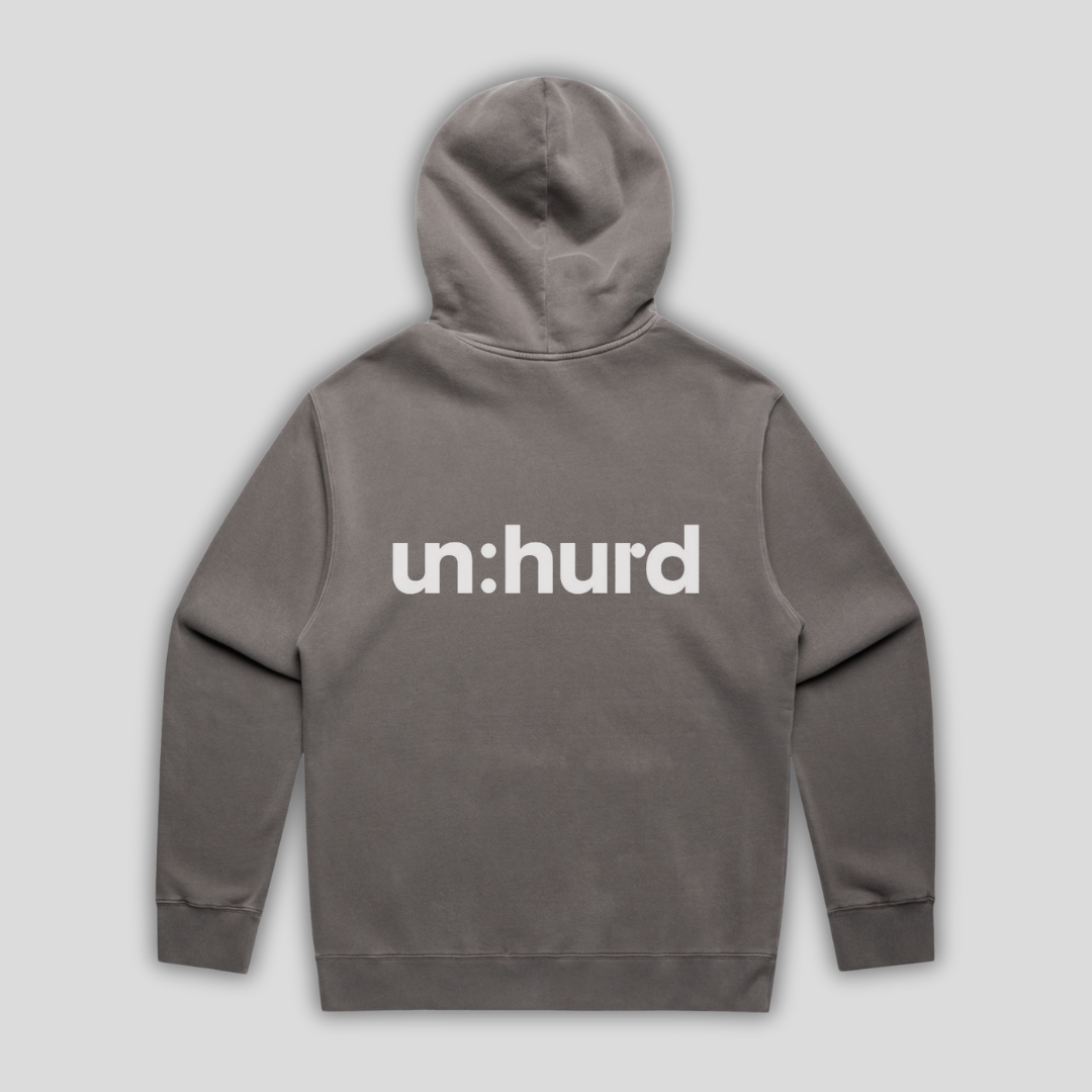 un:hurd Faded Grey Hoodie