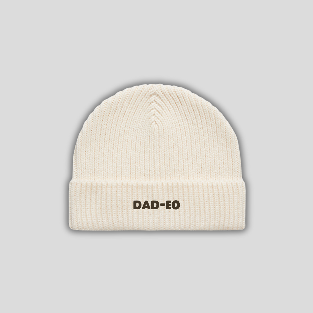 Dad-EO Gauge Beanie Ecru