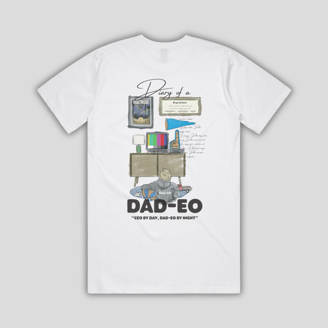 The Dad-EO White T-Shirt