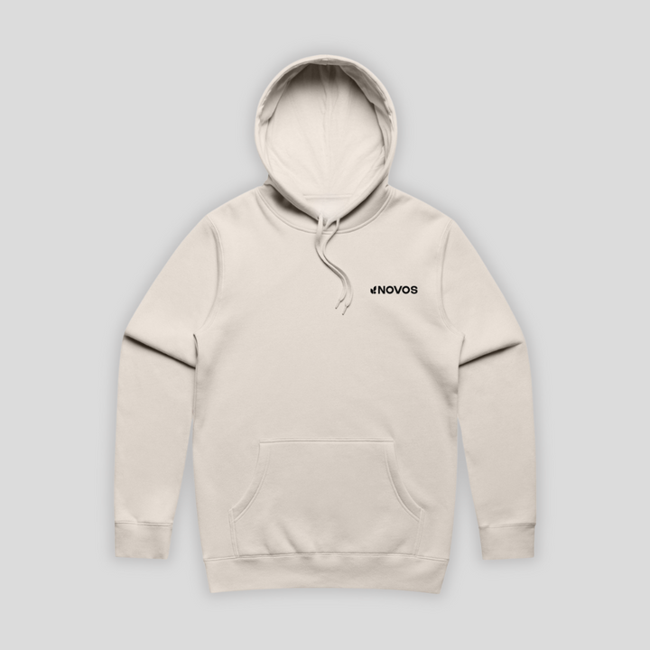 NOVOS Mens Hoodie Ecru