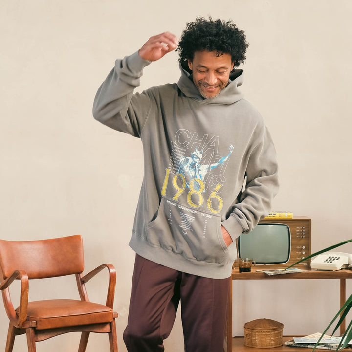 Champions Hood Faded Grey
