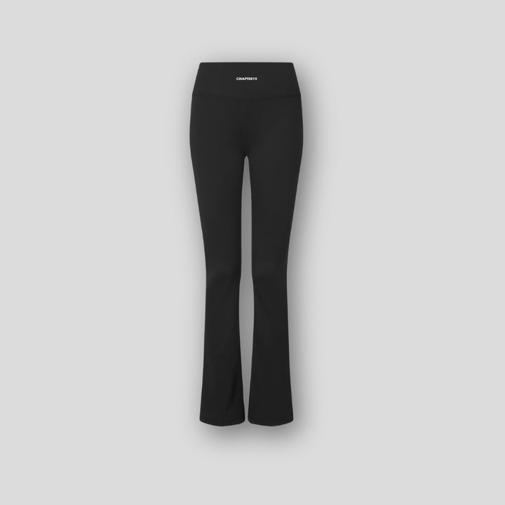C19 Black Flared Leggings
