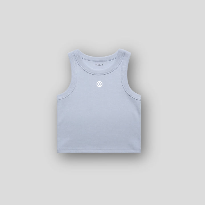 C19 Powder Blue Crop Tank