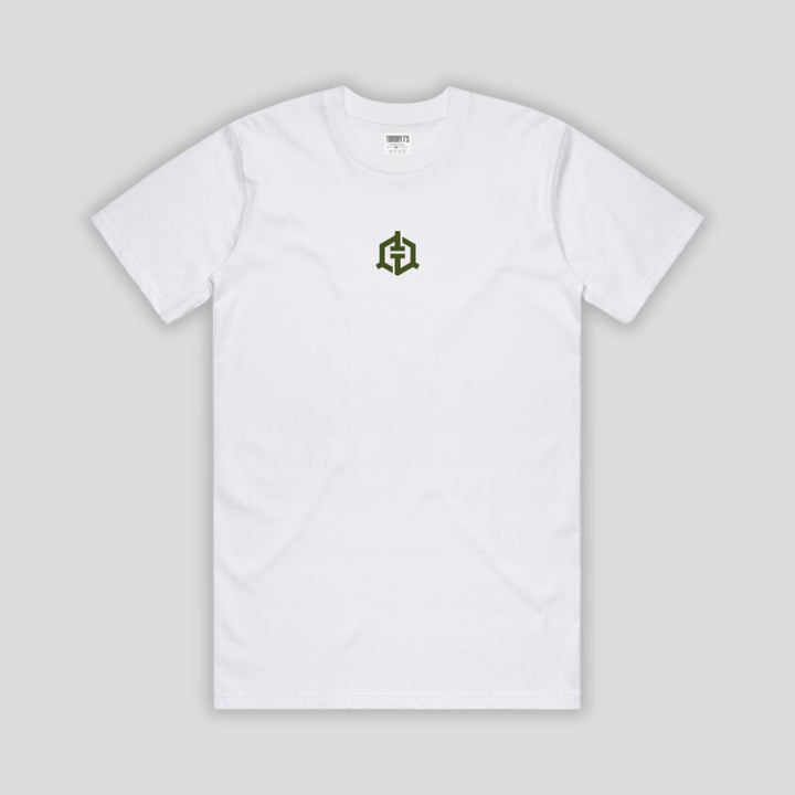 Tommy T-Shirt White Green Print