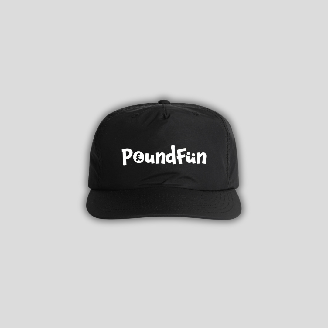 Poundfun Black Surf Cap