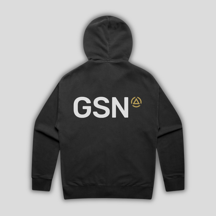 GSN Faded Black Zip Hoodie