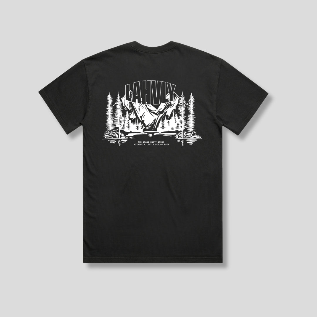 Lahvly Mountain Black T-Shirt