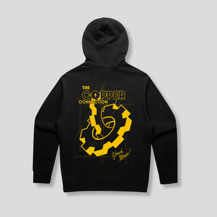 Unisex Graphic Hood Black