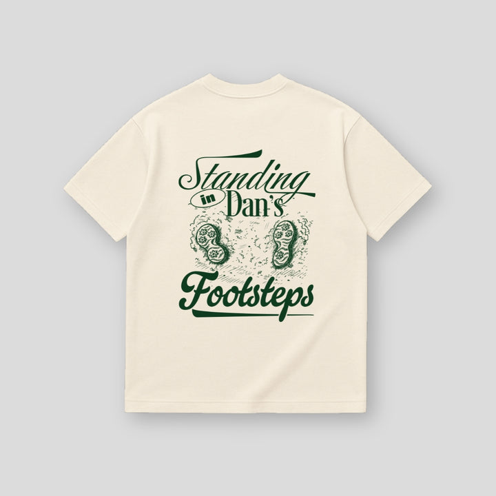 Standing in Dan's Footsteps T-Shirt Ecru