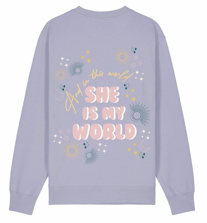 'She is my world’ - Lavender - Girl Mom