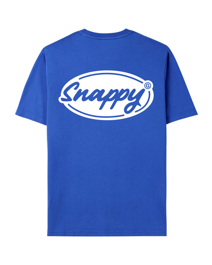 SNAPPY OVAL BLUE TEE