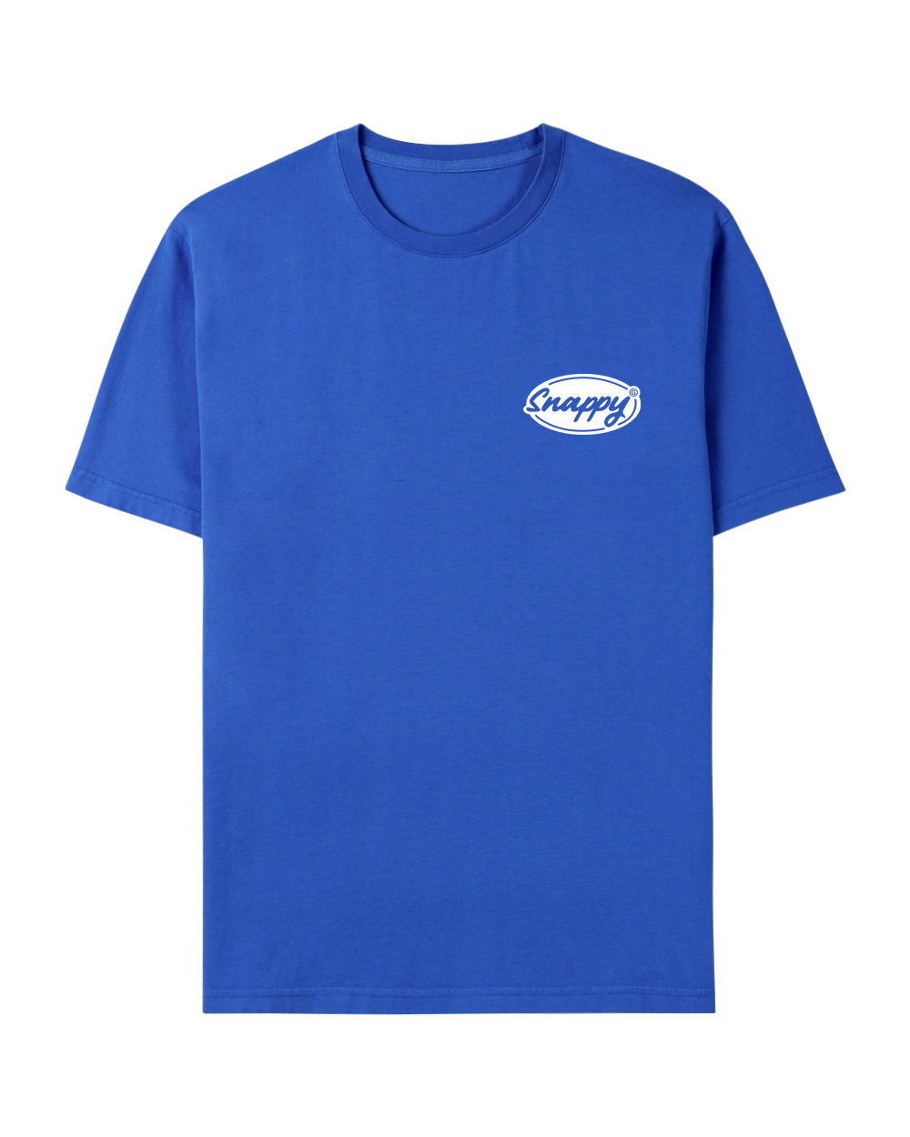 SNAPPY OVAL BLUE TEE