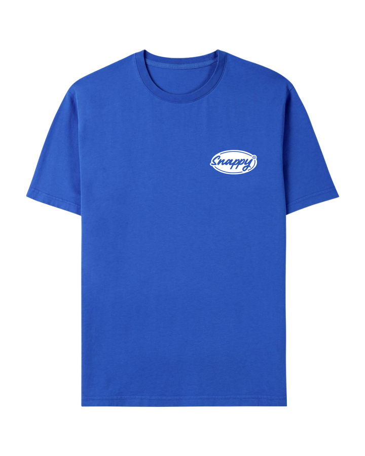 SNAPPY OVAL BLUE TEE