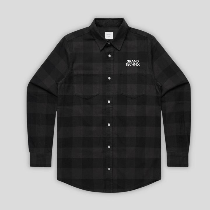 Group-X Grand Technix Black/White Army Check Shirt