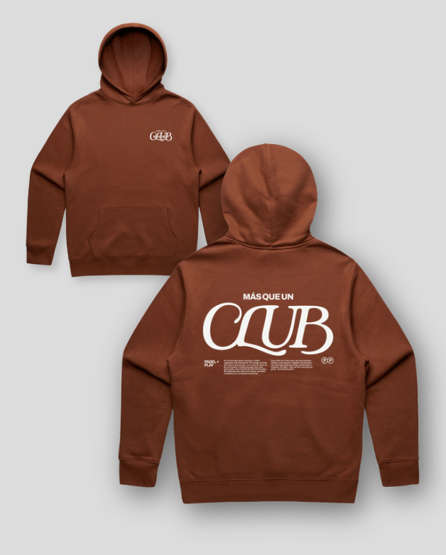 ⁠Relaxed Hood slogan Clay (PPLAY-007)