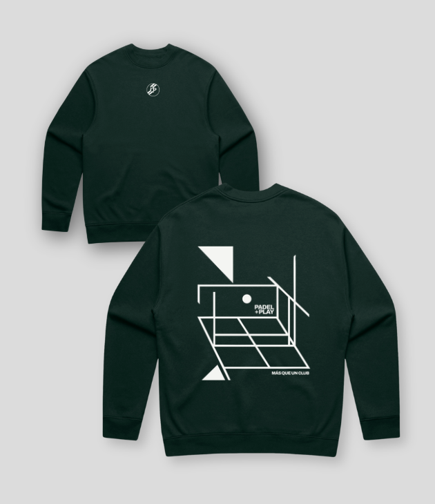 ⁠Relaxed Crew Abstract Pine Green (PPLAY-010)