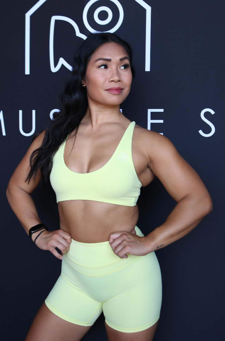 STOCK Lemon Twist Backed Sports Bra