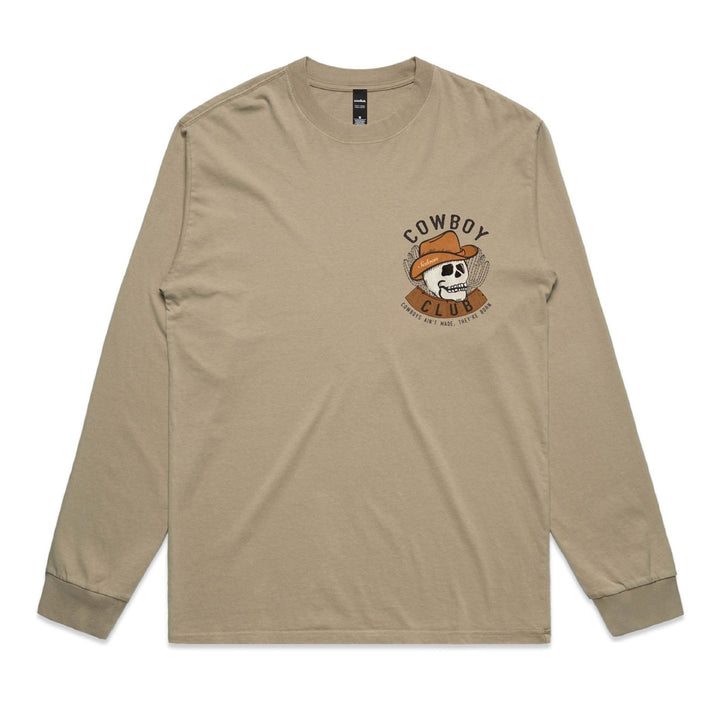 Cowboy Club Skull Long Sleeve T-Shirt